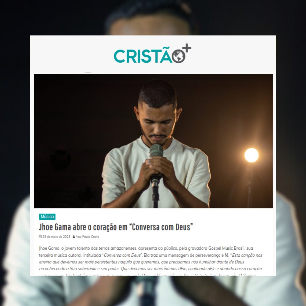 Saiu na mídia 📲 Confira as matérias sobre o lançamento do single  “Conversa com Deus” do Jhoe Gama.

Deixamos aqui nosso carinho e gratidão à todos os veículos de comunicação.

@anacostacomunica
#louvor #musicacrista #gospel #musicagospel