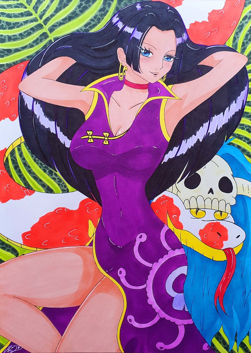 Aissaka22's tweet photo. boa hancock🐍🏝
#ONEPIECE #Onepiece #boaonepiece #boahancock #onepiecedraw #anime #manga  #onepieceillustration #illustration #draw #drawing #onepiececharacter #character #girl #graphit #promarker #art #artistsupport #artist  #marker https://t.co/d4M0mEaYdK