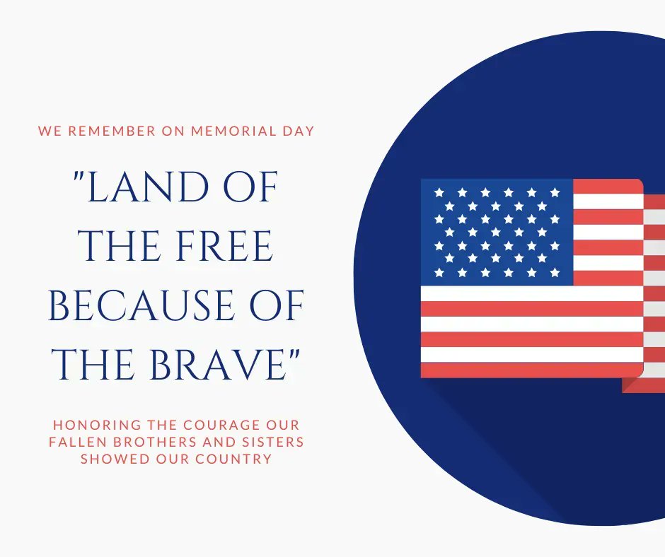 On this Memorial Day, we honor, remember, and express our deepest gratitude to the brave men and women who gave everything for our freedom. May their sacrifice be eternally remembered and honored. Happy Memorial Day!