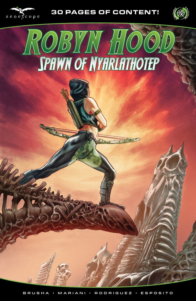 Read the review: comicalopinions.com/fZTU

ROBYN HOOD: SPAWN OF NYARLATHOTEP, from @Zenescope on 5/31/23, leads Robyn to the New York waterfront to stop a monster

#NCBD #Robinhood #horror #comicalopinions #comics #comicreview #comicbookreview