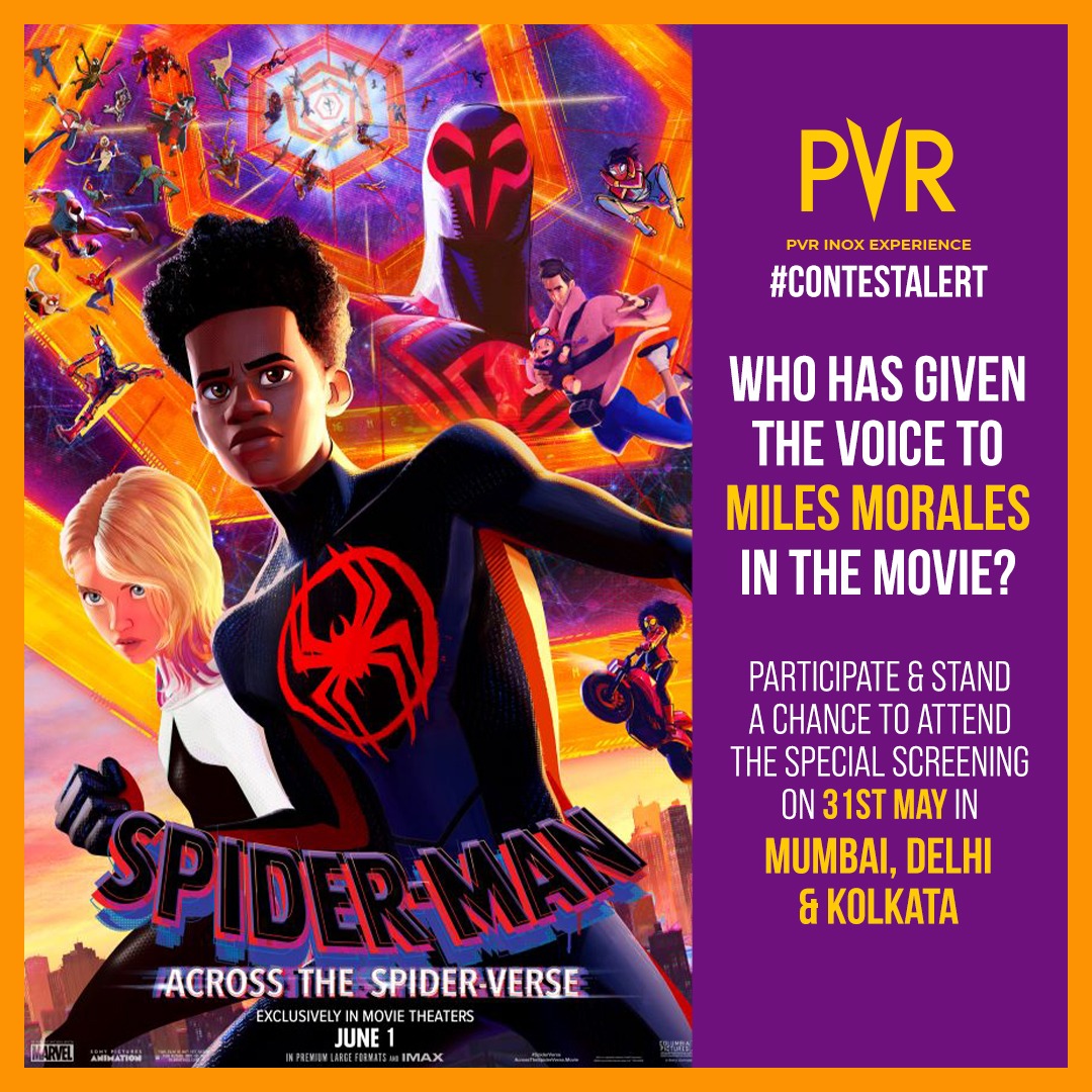_PVRCinemas's tweet image. Spidey fans, your friendly neighborhood superhero is web-slinging his way back to the big screen! Answer a simple question and stand a chance to attend the special screening of the movie at the following locations on 31st May: 
INOX INORBIT Malad, Mumbai
PVR Select City Walk,…