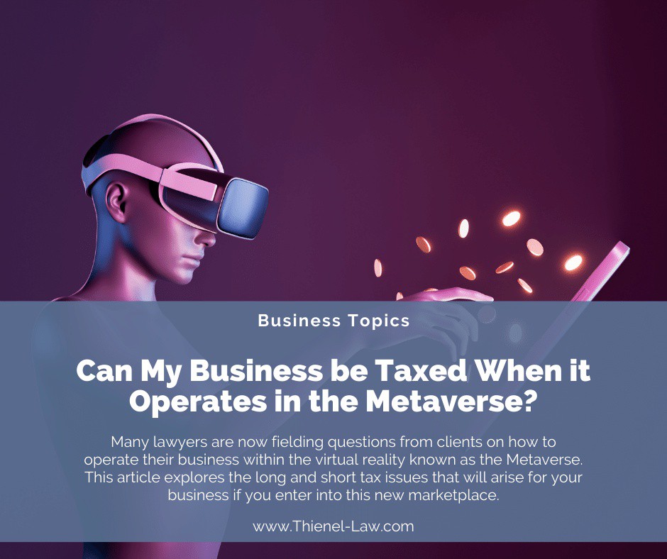 Most of the metaverse taxation issues surround the use of virtual currency.

Read more 👉 lttr.ai/ACPvD

#taxesinthemetaverse #BusinessTax #Web3.0Tax #OnlineSellingPlatforms