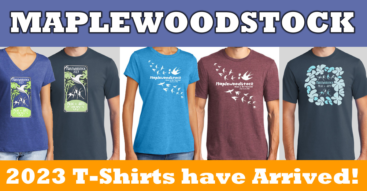 We will be selling our t-shirts at the Memorial Day Duck Race in Memorial Park today around 11 AM.  Your purchase of our t-shirts helps fund this free, two-day festival of music and arts.