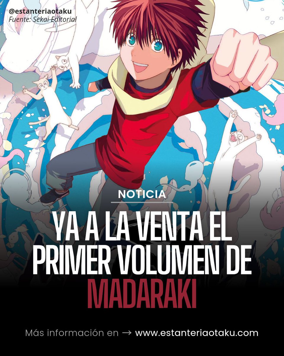 📅 Desde el pasado 19 de mayo se encuentra en librerías y tiendas especializadas el primer tomo de 'Madaraki'.

📚 Este webmanga fue anunciado en el pasado #MangaBCN por @SekaiEditorial.

+info 👉 sekaieditorial.com/madaraki