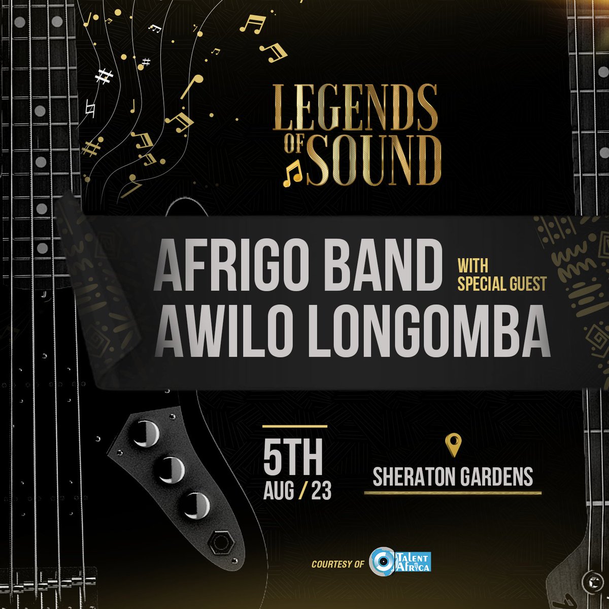 MOSES MATOVU (@matovuafrigo) on Twitter photo 🔈🔈Legends of Sound 🔈🔈
<a href="/TheAfrigo/">The Afrigo Band official</a> & <a href="/AwiloLongomba/">AwiloLongomba</a> unite!
Groove to the rhythm of African legends, an electrifying fusion. SAVE THE DATE!
5th,August, 2023
<a href="/SheratonKampala/">SheratonKampalaHotel</a>
<a href="/TheAfrigo/">The Afrigo Band official</a>
<a href="/talentafrica/">Talent Africa Group</a> 🔈🔈Legends of Sound 🔈🔈
<a href="/TheAfrigo/">The Afrigo Band official</a> & <a href="/AwiloLongomba/">AwiloLongomba</a> unite!
Groove to the rhythm of African legends, an electrifying fusion. SAVE THE DATE!
5th,August, 2023
<a href="/SheratonKampala/">SheratonKampalaHotel</a>
<a href="/TheAfrigo/">The Afrigo Band official</a>
<a href="/talentafrica/">Talent Africa Group</a>