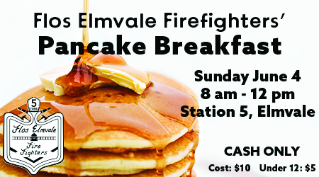 Join <a href="/FlosElmvaleFFA/">FlosElmvaleFFA</a> for their Pancake Breakfast this Sunday, June 4, 2023, at Station 5 in Elmvale. Support your community by coming out for pancakes, fire truck photos, and a chance to meet the Elmvale Station 5 Firefighters &amp; SPARKY!🚒🥞😋 Breakfast goes from 8am-12pm!