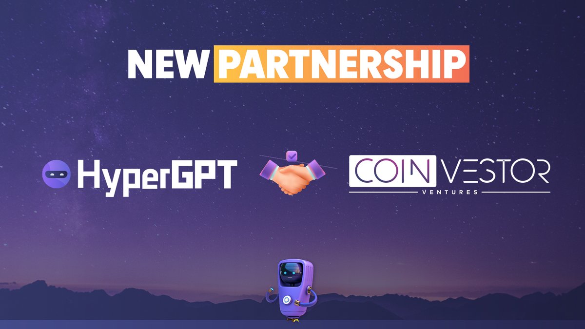 HyperGPT (@hypergpt) on Twitter photo 🚀 New Partnership Alert! 💥
We are thrilled to announce our partnership with <a href="/CoinvestorV/">Coinvestor Ventures</a>! 🌐💪
Coinvestor Ventures offers advanced solutions for your crypto projects to succeed such as startup operations, consultancy, and marketing. ⭐️
Together, we're rewriting the rules 🚀 New Partnership Alert! 💥
We are thrilled to announce our partnership with <a href="/CoinvestorV/">Coinvestor Ventures</a>! 🌐💪
Coinvestor Ventures offers advanced solutions for your crypto projects to succeed such as startup operations, consultancy, and marketing. ⭐️
Together, we're rewriting the rules