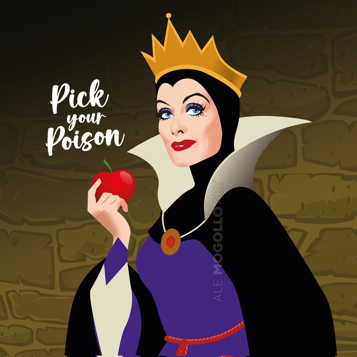 Continuing with the Disney references, here’s the ultimate Hollywood gay icon Miss Joan Crawford being the inspiration for the Evil Queen of 1937 Snow White. Did you know it? What do you think?
#joancrawford #snowwhite #evilqueen #disney #pickyourpoison #drag #dragisart #gayicon