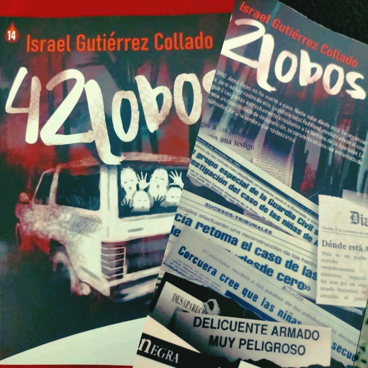 elseptimoangelc's tweet photo. @roxio_girasol 42 Lobos editado por Cosecha Negra Ediciones. En redes están las reseñas y críticas. Estuve dos años y medio tras Alcàsser y sólo se podía contar de ésta manera.  Novela ágil, cinematográfica (vengo del guión), y con mucho contenido. Gracias por permitir, un abrazo. https://t.co/znKW0anZUe