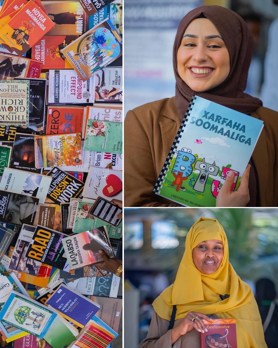 FatmaSirad's tweet photo. Waxaa farxad weyn ii ah inaa ka mid ahaa dadkii ka qayb galay Muqdisho Book Fair 2023 @mogbookfair , anigoo matalaayo @caawiyeorg. Waxaan hambalyo iyo mahadcelinba halkaan u marinayaa bahda @MogBF uu ugu horeeyo @brotherdiini. https://t.co/evmo7mhKkp