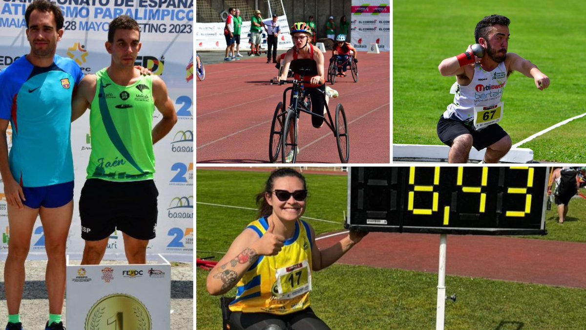 Ocho récords nacionales en el Campeonato de España  de atletismo en Basauri 🏆🇪🇸 a cargo de Michell Navarro, Gerard Descarrega-Guillermo Rojo, Álvaro Jiménez, Judith Tortosa, Carolina Yuste, Igor Delgado e Irene Aragón 📰 NOTICIA de <a href="/JesusOrtizDXT/">Jesús Ortiz García</a> ➡️ dxtadaptado.com/2023/05/29/och…
