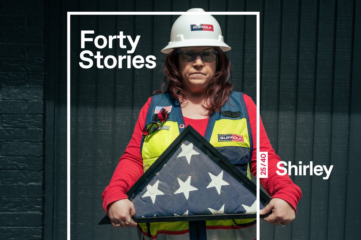 25/40
Hear Shirley's story: fortystories.suffolk.com/25-shirley

____________
Forty Stories: The people behind our buildings #fortystories #MentalHealthAwarenessMonth  #MemorialDay #onetr1be