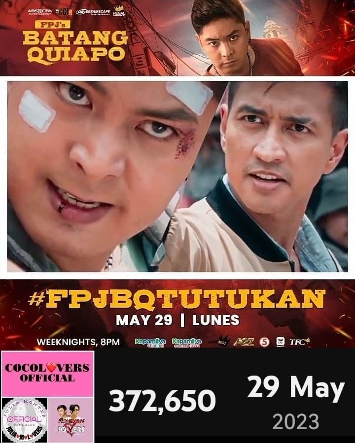 graciapearl's tweet photo. MARAMING MARAMING SALAMAT PO!!!
BREAKING RECORD!!!
#FPJBQTutukan
May 29 Lunes
#Youtube
#AllTimeHigh
#ConcurrentViews
372,650
#FPJsBatangQuiapo
@JuliaMLoversOFC
@Cocolovers_
@MinnajKiffie https://t.co/s7FgRivXRt
