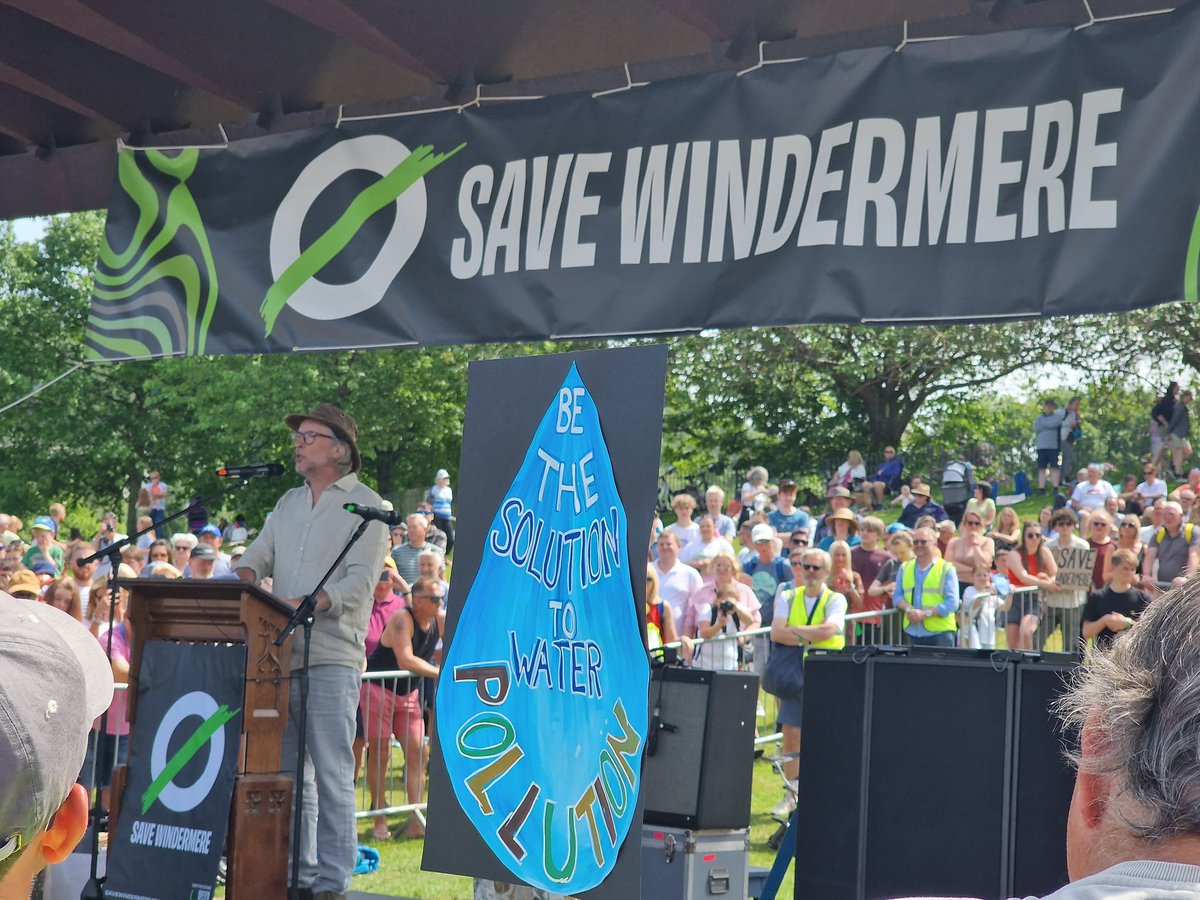 'United Utilities are full of s***' Steve Coogan. Literally. #SaveWindermere