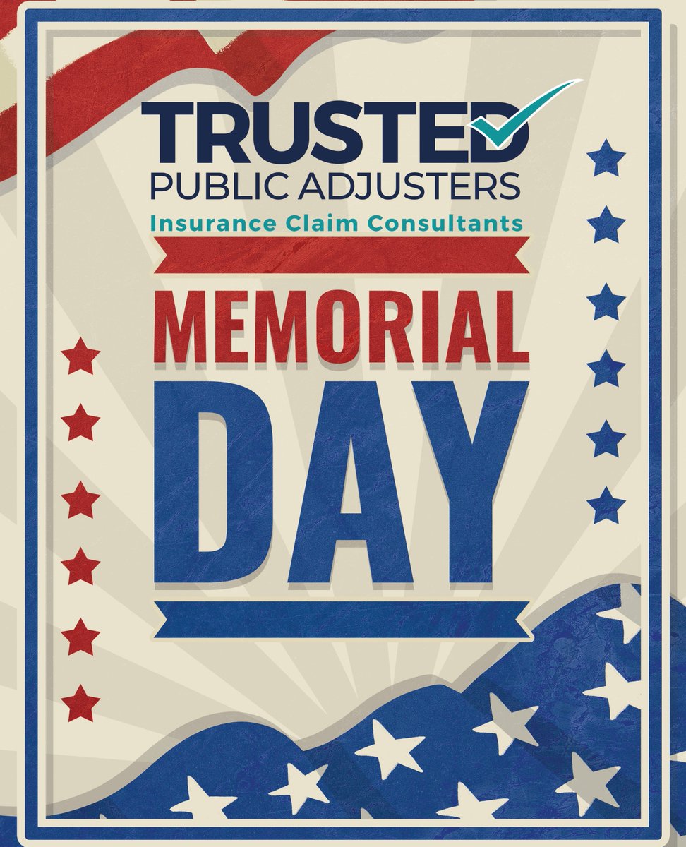Today we honor those who have paid the ultimate price for our country. 

#TRUSTEDPUBLICADJUSTERS #miamipublicadjusters #insuranceclaims #waterdamage #tpa #disaster #disasterrelief #claims #claimsadjuster #emergency #localbusiness #hurricane #miami #miami🌴#coconutgrove