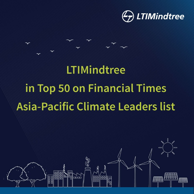 ltm_ofcl's tweet photo. Exciting news! #LTIMindtree (erstwhile Mindtree) has ranked 30 among 275 leaders in @FinancialTimes 'Climate Leaders Asia-Pacific 2023.' This recognition validates our commitment to sustainability and shared growth &amp; inspires us to continue driving positive change together!