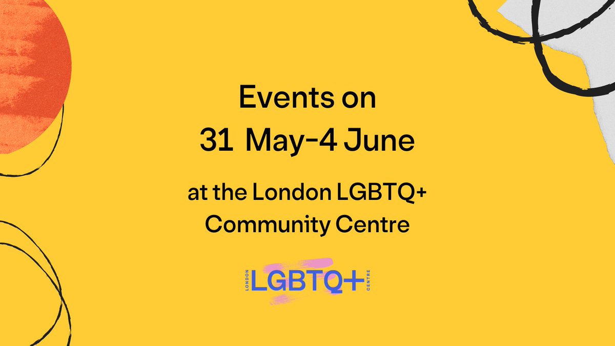 We're gearing up for Pride season kicking off this week!

Here's what's on at the Centre 🧵