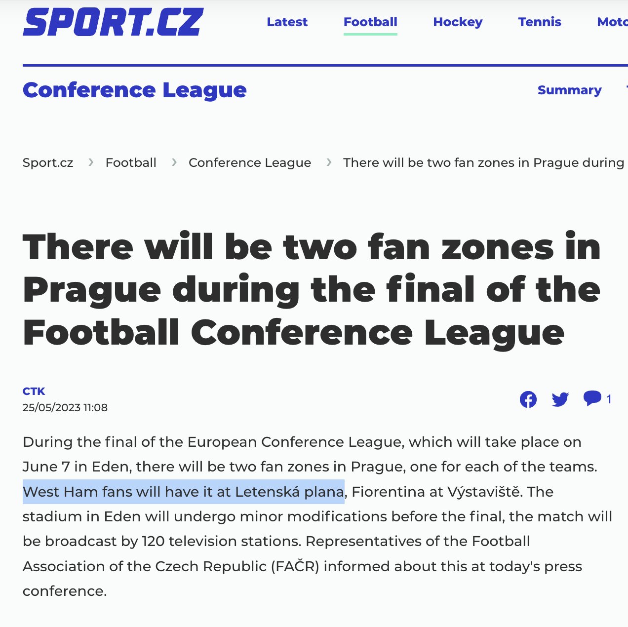 West Ham Stuff on Twitter "RT iamSlob West Ham fan zone in Prague to
