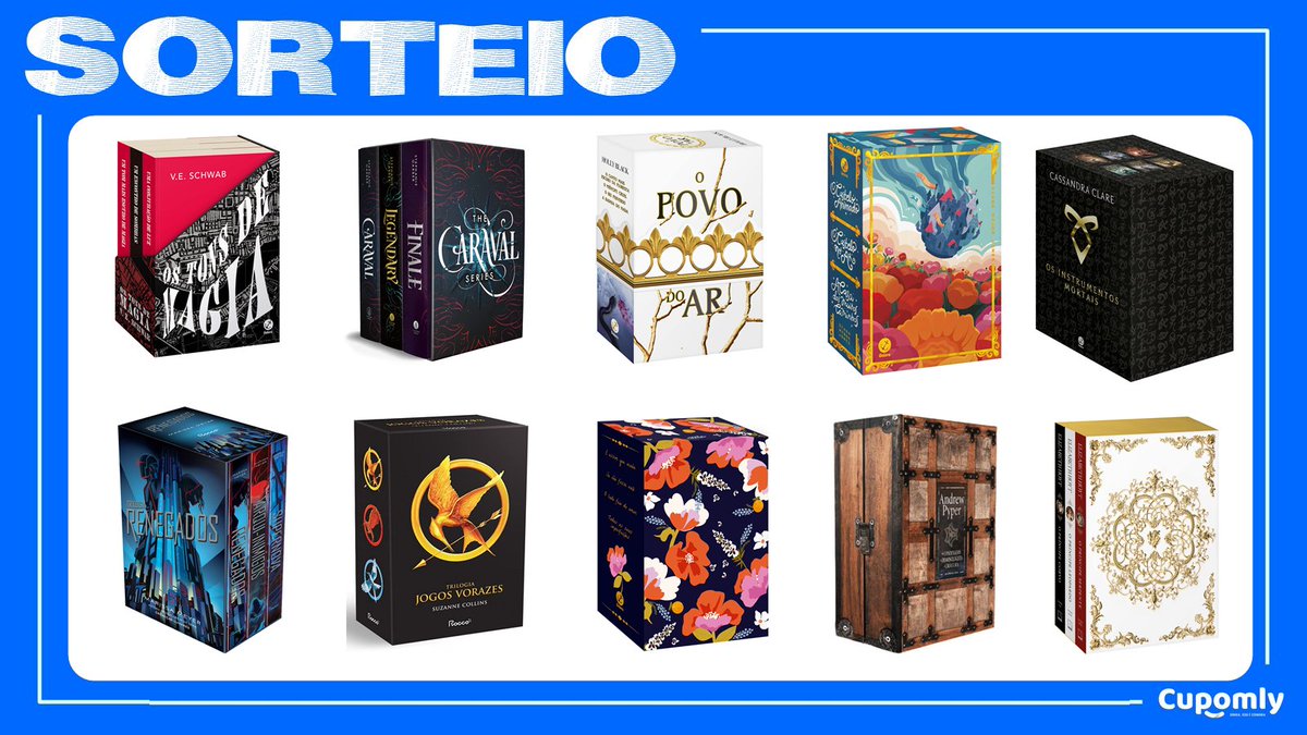 🚨 SORTEIO DE LIVRO 🚨 

🏆 Ganhe 1 BOX 📚 dentre as opções da imagem ou R$100 em livros da sua wishlist ou R$100 em PIX!

↪️ Regrinhas: 
• Dar RT nesse tweet
• Seguir <a href="/Cupomly/">Cupomly</a>
• Comentar o que você deseja ganhar

🗓️  Resultado 26/06

Boa sorte 🍀🍀🍀