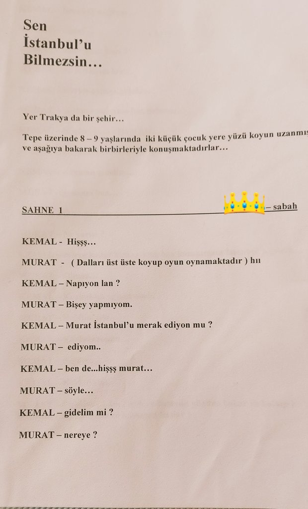Tam zamanı üstat, Yer Trakya'da bir şehir... <a href="/skayaofficial/">Serhat Kaya</a>