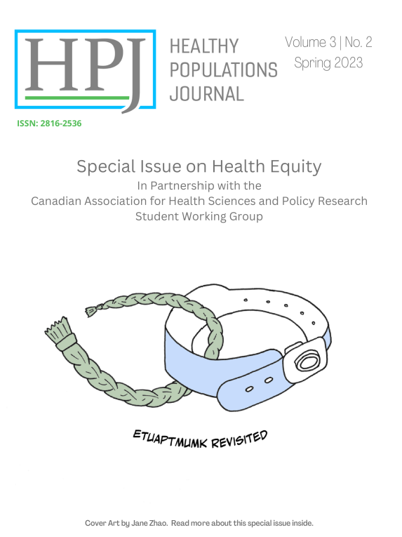 DalHPJ's tweet photo. 📢 NEW ISSUE! The #DalHPJ Special Issue on Health Equity in Partnership with the @CAHSPRSWG is out now! The issue represents a space that highlights strength-based #healthequity research efforts led by students and emerging researchers.

🔗https://t.co/gOp2bboQyr https://t.co/dffj8p7iuB
