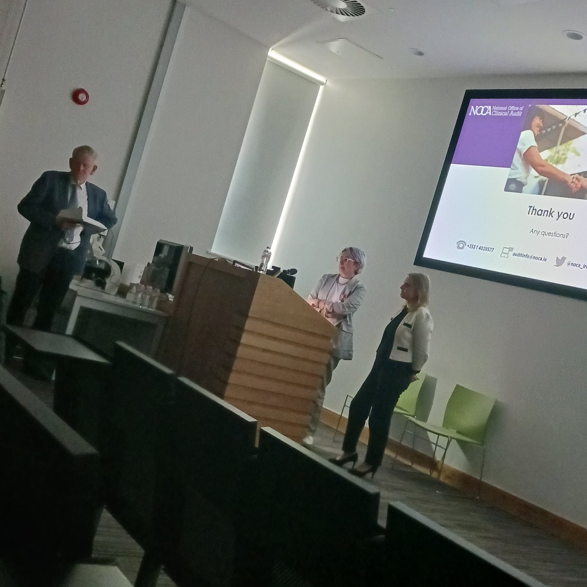 "Knowledge is Power" privileged to listen to <a href="/collette_tully/">Collette Tully</a> &amp; Dr. Fionnola Kelly from <a href="/noca_irl/">National Office of Clinical Audit</a> presenting national data &amp; reminding us as expert clinical practitioners that we need to make time specially for clinical audit to inform practice @MaryCorry3 <a href="/CussenPaula/">Paula Cussen Murphy</a> <a href="/hseie/">Declan Mc Namara</a>