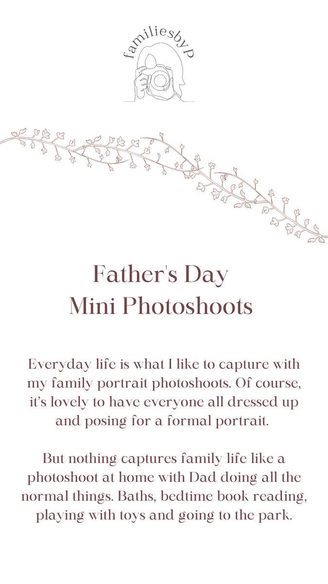 pavlvj's tweet photo. If you are ready to give the dad in your life the best Father’s Day present ever with a Father’s Day Photoshoot, please contact me for more information here or on Instagram @familiesbyp or at workinpaula@gmail.com #FathersDay2023 #FathersDay #fathersdaygift #fathersdaygiftideas https://t.co/WWWPQ9SnNz