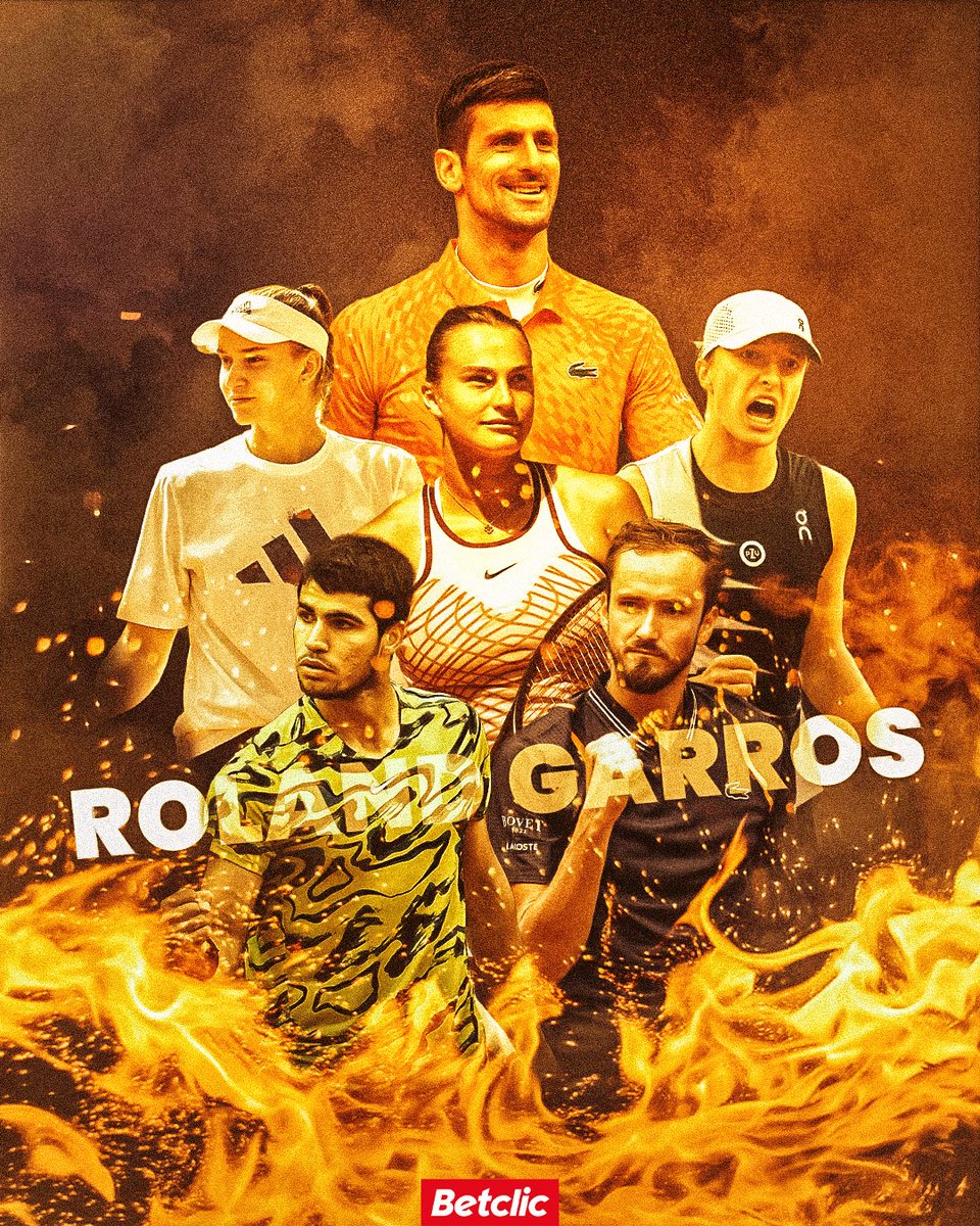 🎾 GIVEAWAY 🎾 O torneio de #RolandGarros já está a bombar! Vamos sortear 10€ de Freebets para 10 pessoas que acertem nos respetivos vencedores!

- Segue a <a href="/BetclicPortugal/">Betclic Portugal 🔞</a>
- Dá RT + FAV
- Comenta com o vencedor do lado masculino e do lado feminino + Username Betclic

1