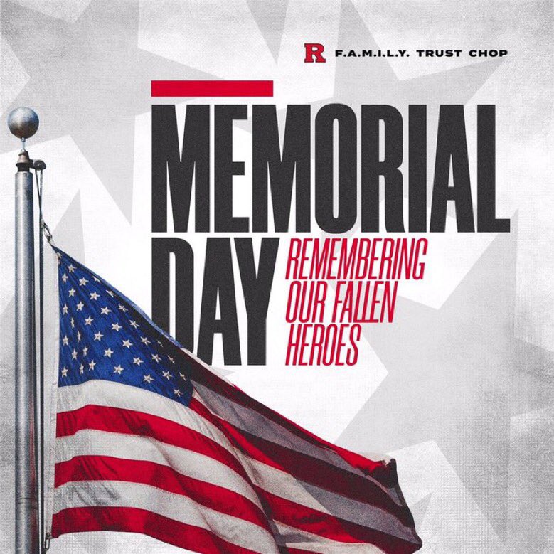 RFootball's tweet photo. Today and always, we remember and honor those who made the ultimate sacrifice in service to our country. https://t.co/1OnHyGT7JY