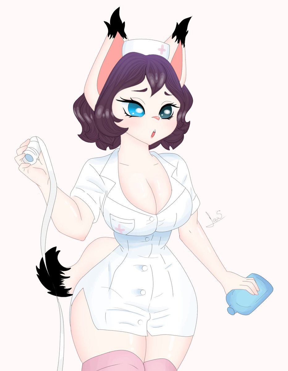 Oh my! Your face is turning red, do you have a fever?~ ✨
come see me whenever you want
I'm always happy to take care of you~ 💓