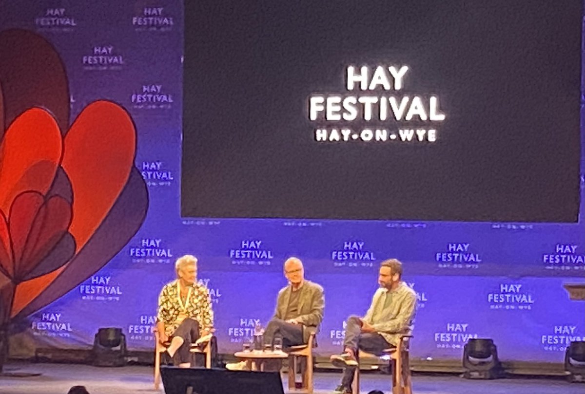 lccraddock's tweet photo. The answer to our future health - both personal and global - lies in science. Innovation, investment and clinical trials are key. Fascinating discussions with @katebingham2 Patrick Vallance and @Ilangur gave us hope for our future. @hayfestival #HayFestival2023 https://t.co/xEjpj72xKD