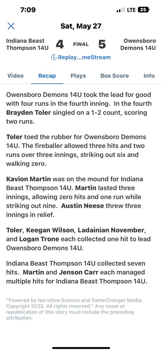 RogerToler49's tweet photo. First tournament of the year and we took second place in a hard fought championship game losing in extra innings on a walk off. We went 3-1 on the weekend and Brayden accounted for 16 total strikeouts in a total of eight innings pitched.  #DEMONS⚾️🤘👊😤 https://t.co/e3lIm8qYoG