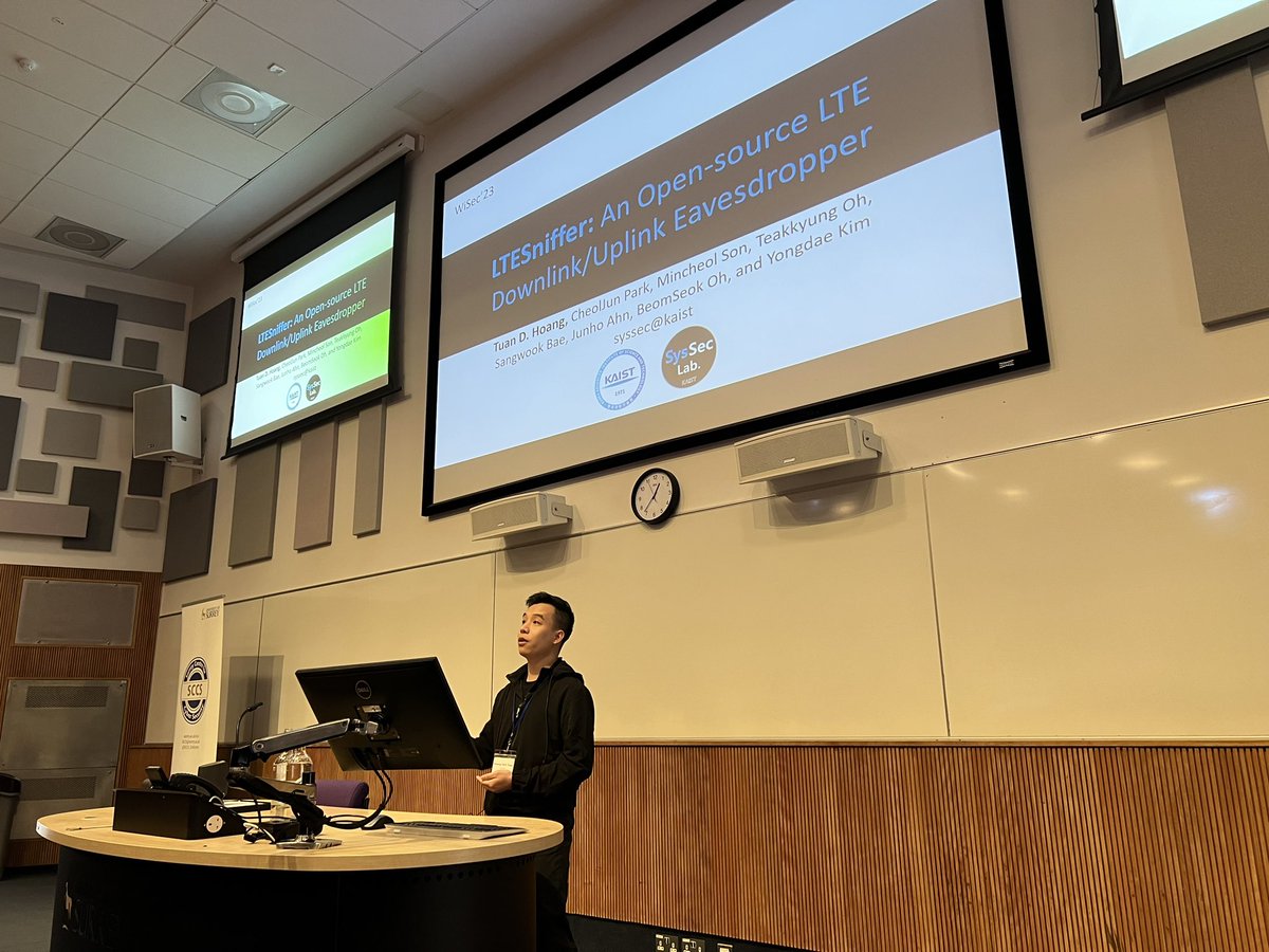 ACM WiSec on Twitter "LTESniffer Tuan Dinh Hoang describes this tool