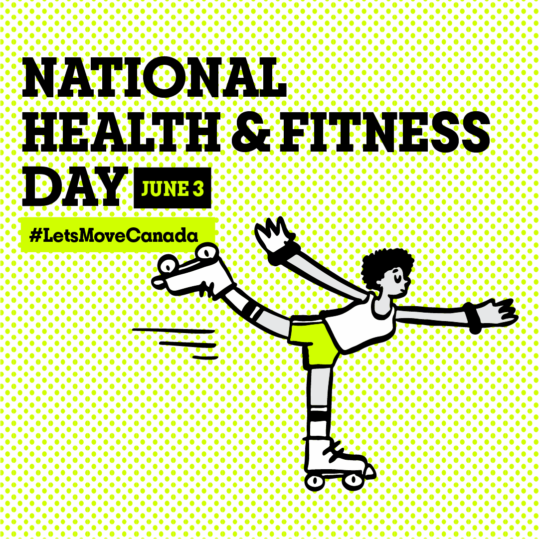 Saturday, June 3 is National Health and Fitness Day!
Take a friend for a stroll. Walk or bike or hike in the park for a bit of fresh air. Take a break with your family to play outdoors.
#NationalHealthandFitnessDay #letsMoveCanada
nhfdcan.ca
