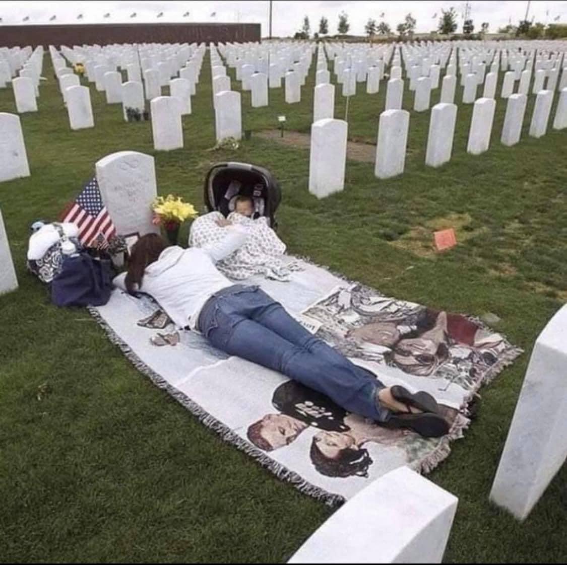Photos like this always make me pause and reflect. I’m sure it’s the same for many of you. 

I try to imagine Memorial Day for this family vs. my family and many other families across America.

Our family’s Memorial Day will involve kids playing baseball in the yard, maybe a bike
