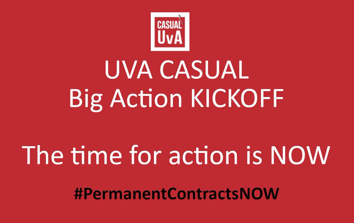 BRING YOUR Colleagues, fellow students, and everybody that stands in solidarity with the struggle for
❗ permanent contracts for structural work
❗ workload transparency
❗ professionalization opportunities

📌UvA Science Park D1.116
 🕰️16:00h 30 May (Tuesday)
