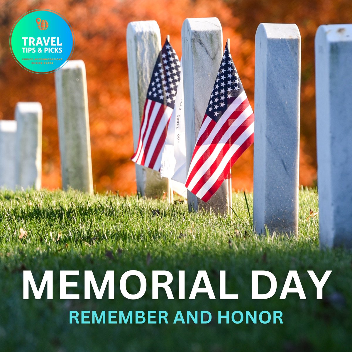 TravelTipsPicks's tweet photo. Let’s celebrate all the good memories this Memorial Day. We’re fortunate to have such valiant women and men in our country. Have a meaningful Memorial Day.

#TravelTipsAndPicks #Accommodations #Hotels #Resorts #Destinations #TravelTips #TravelPicks #Memorial... https://t.co/gR7q8jW2be