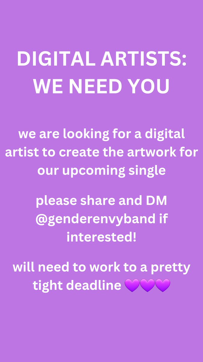 COMMISSION OPPORTUNITY FOR DIGITAL ARTISTS PLS BOOST #artist #digitalartist #digitalart #artcommission
