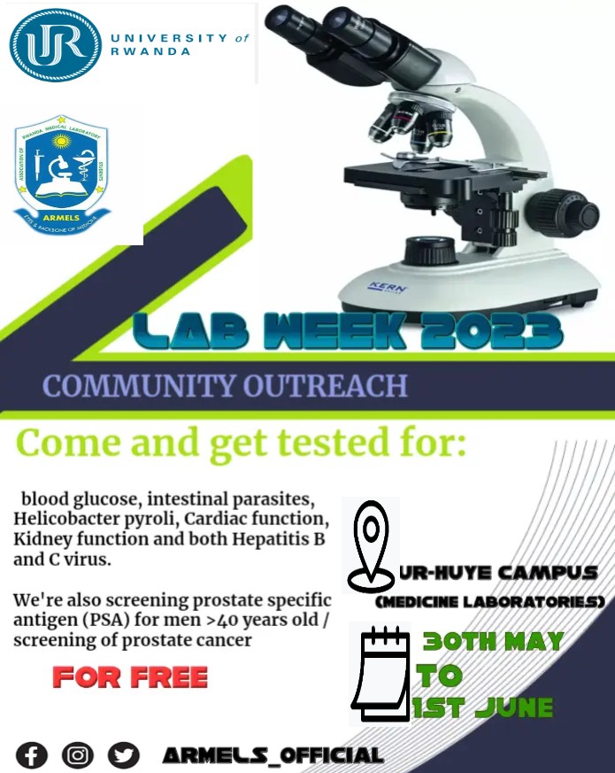 ARMELS_Official's tweet image. #labweek2023 now is in @HuyeDistrict where we are screening and testing different diseases for free in University of Rwanda @Uni_Rwanda Huye campus. Ngwino wipishe indwara ku buntu muri kaminuza y&apos;u Rwanda i Huye.