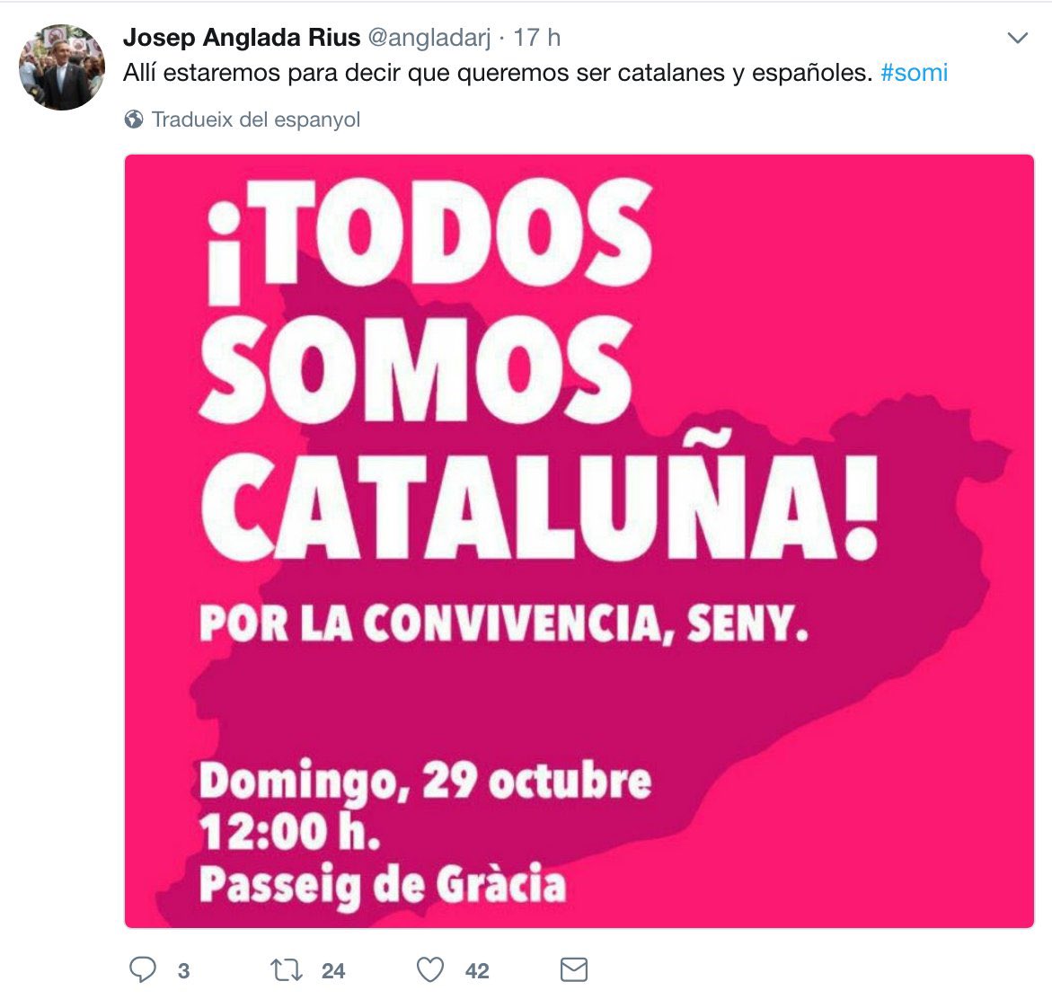 Steven Forti, «intel·lectual» de referència dels comuns, professor d’història a la UAB, manipulador com pocs i tant o més espanyolista que el Josep Anglada a qui acusa d’independentista. No només és ignorància, és mala fe i odi visceral contra l’independentisme.