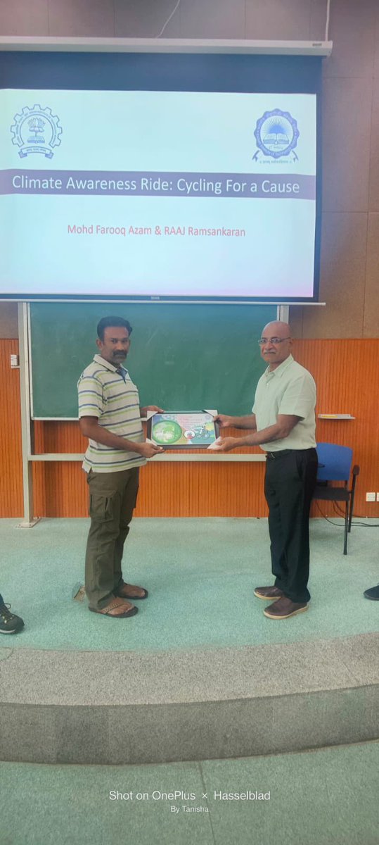 iitrpr's tweet photo. @iitrpr organized a talk on Cycling Expedition in the Himalayas: Creating Awareness about Climate Change Impacts on Himalayan Glaciers by Prof. Raaj Ramsankaran of @iitbombay and Prof. Mohd. Farooq Azam of @IITIndore to raise awareness about climate change. https://t.co/nL0oJ3rYfT