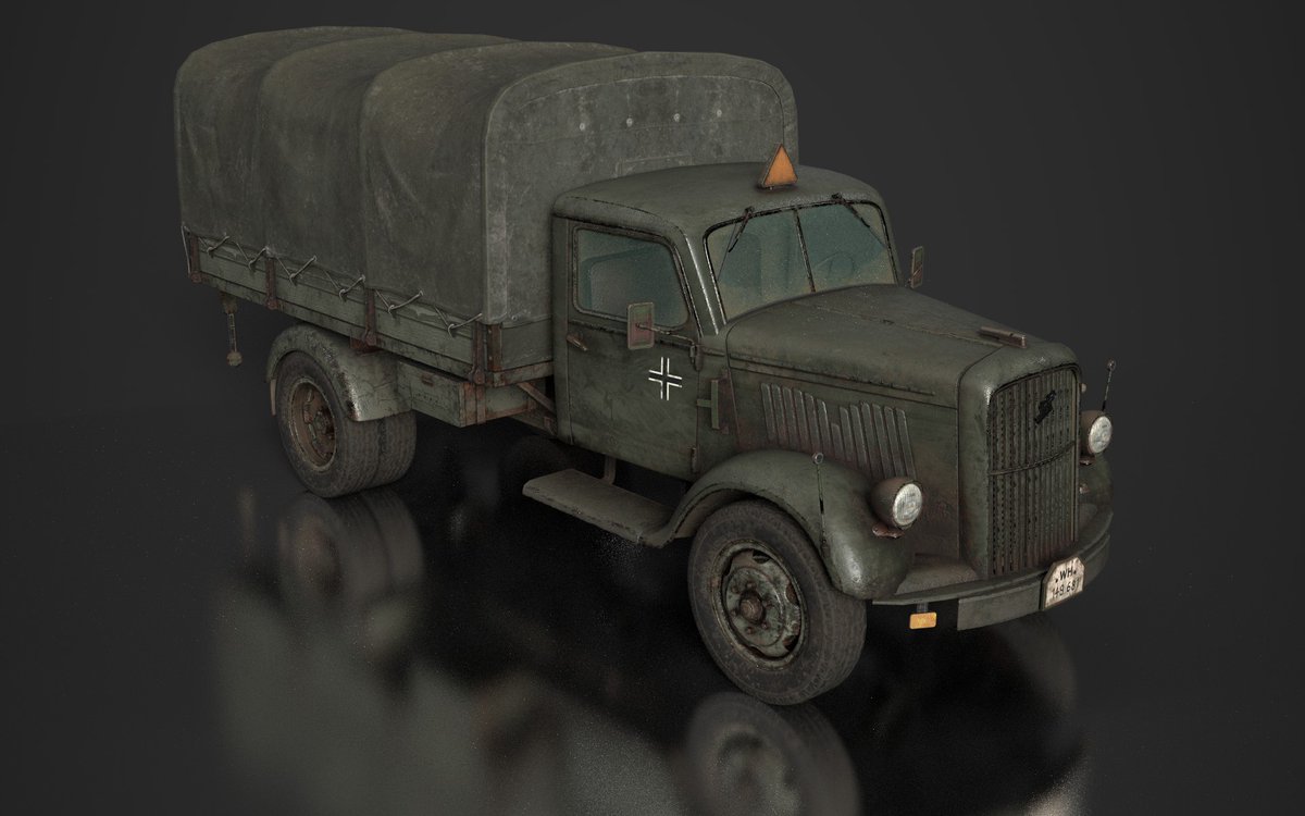gordon_freemen_'s tweet photo. NEW model of Opel Blitz WW2 German Utility Truck 👉https://t.co/JSzkOBpjgX
#3d #3dmodel #3dtruck #3dvehicle #3dasset #3dprop #gameasset #gameprop #lowpoly #pbr #dark #black #military #truck #german #ww2 #opelblitz #opelblitztruck #ww2vehicles https://t.co/XyqF2dpXcv