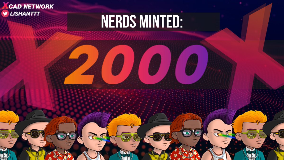2000 $PLAY NERDS MINTED 📈

We are extremely early - get your nerd now!⌛️
 
#Watch2Earn by $XCAD @XcademyOfficial is just getting started 💰

Congrats @Oly245, great job!

Join us $GMT, $AXS and other #2Earn projects 🔥

#Move2Earn #Play2Earn #BNB $BNB