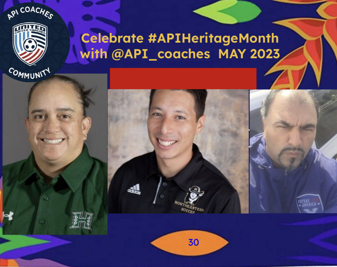 API_coaches's tweet image. #APIHeritageMonth ⁦@kaularowe⁩ ⁦@HawaiiWSoccer⁩ , Ken ⁦@NJC_Athletics⁩ and ⁦@kopcoach⁩ #futsalamerica