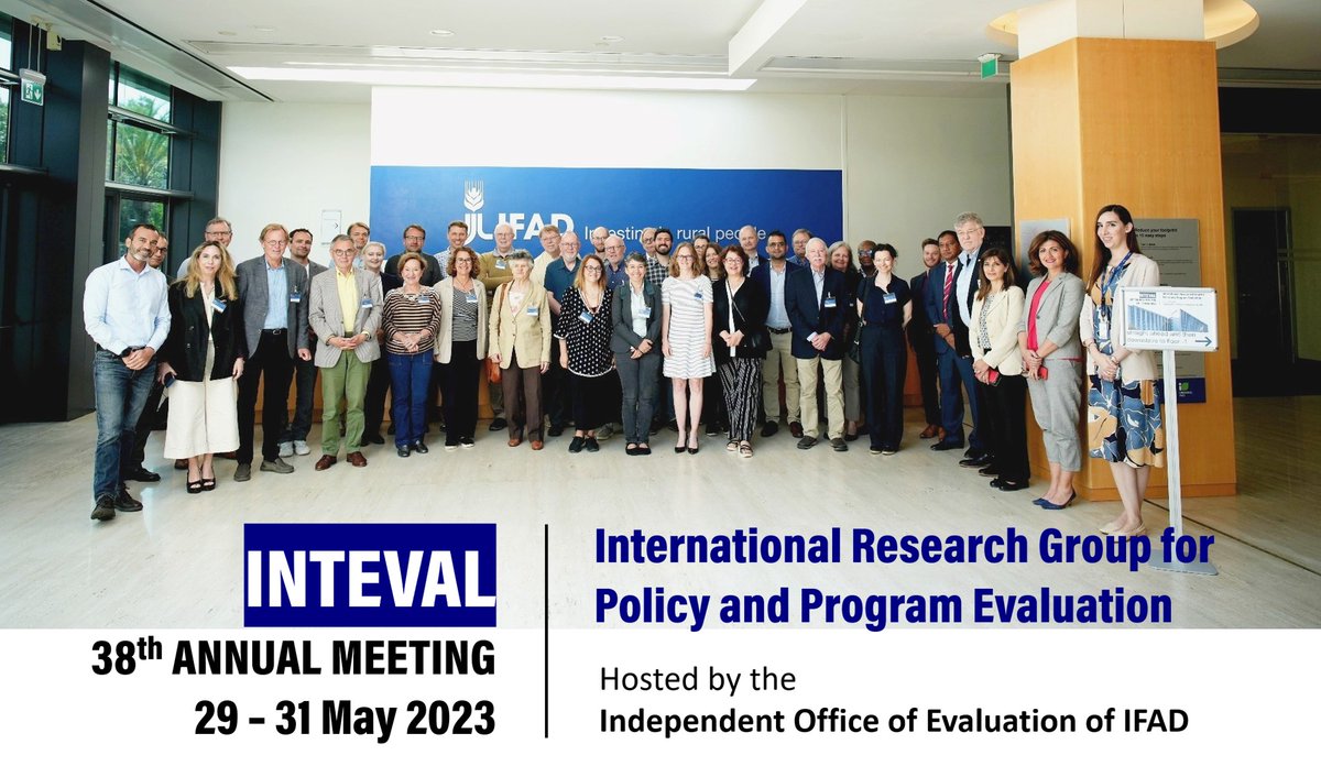 The 38th annual meeting of the International Research Group for Policy and Program Evaluation, known as INTEVAL, has kicked off. Hosted by #IFADeval, the meeting brings together multidisciplinary constellation of world-renowned expert evaluation leaders and distinguished authors.