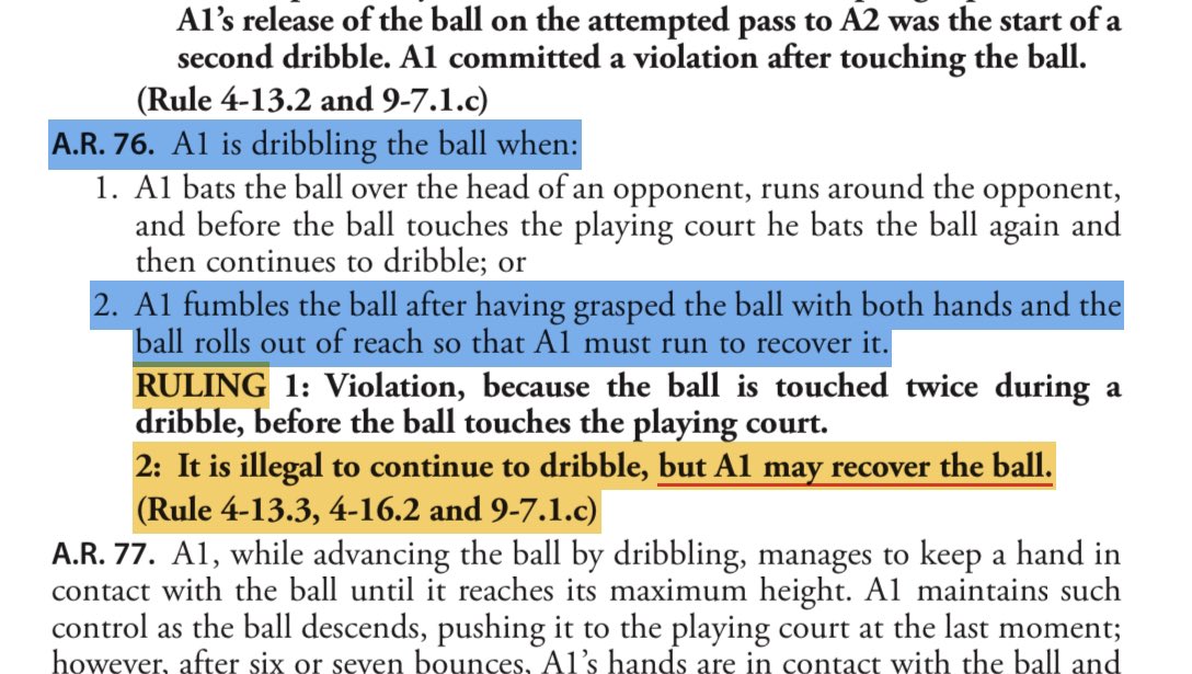 @DrChHe04 @RefMikeG @DevInTheLab You’ve had a rough 24 hours w/ 🏀 rule interpretations, PopPop.
It’s time to accept you’re incorrect, learn from it, & move on.
This is not a violation in HS or College either.

🟢NFHS Rule 4-21
🟢NFHS Case Play 4.15.4 Situation D
🔵NCAA Rule 4-16
🔵NCAAM Case Play A.R. 76
