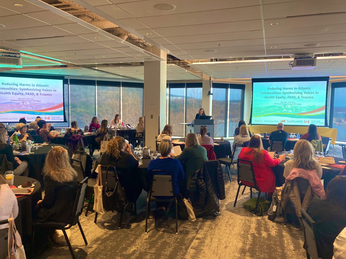APetersMUN's tweet photo. Thank you to everyone who was part of making the #ReducingHarms 2023 @FASDNL conference possible! We had an exceptional four days with movers & shakers in #FASDinAtlantic. Excited to take this momentum to encourage & invite future collabs. & champions in trauma-related harms. https://t.co/Ih86L7AgqD