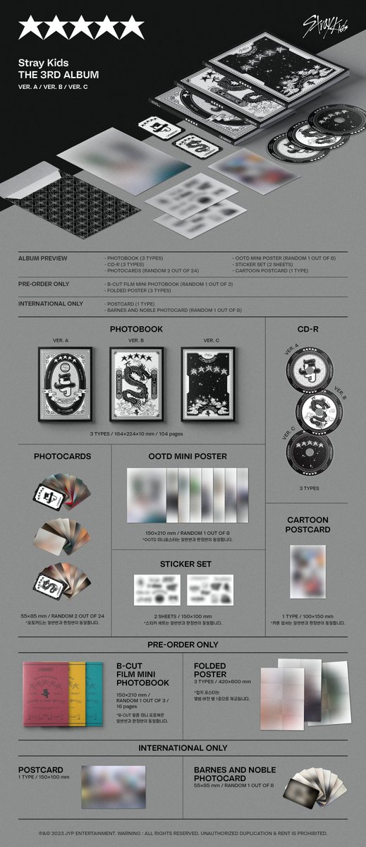 Stray Kids “★★★★★ (5-STAR)”

Head over to Barnes and Noble now for an album with a random exclusive photocard!

∗VER. A Stray-Kids.lnk.to/5-STAR/BarnesN…
∗VER. B Stray-Kids.lnk.to/5-STAR/BarnesN…
∗VER. C Stray-Kids.lnk.to/5-STAR/BarnesN…

#StrayKids #스트레이키즈
#5_STAR
#특 #S_Class