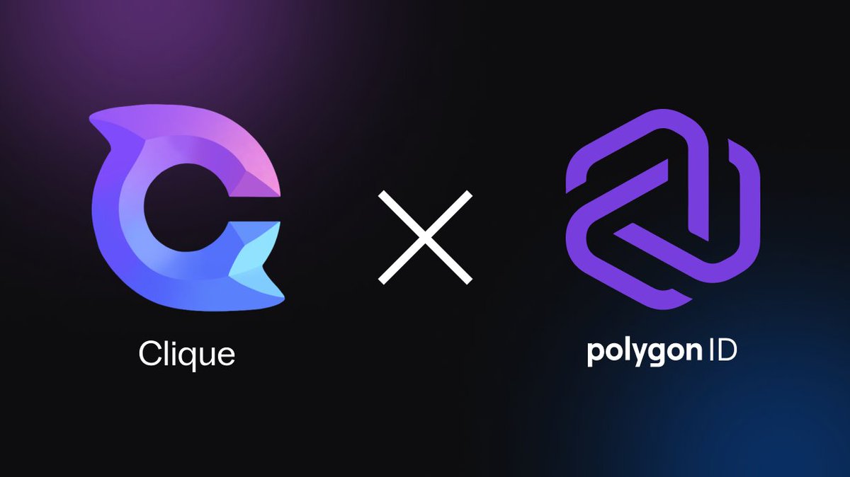 We are extremely excited to announce that our attestations are now live on PolygonID! 🐬🤝🟣

The first iterations will be a Sybil proof based on your twitter credentials.

You can claim these credentials @ clique.social/attestor/twitt…

More details below👇