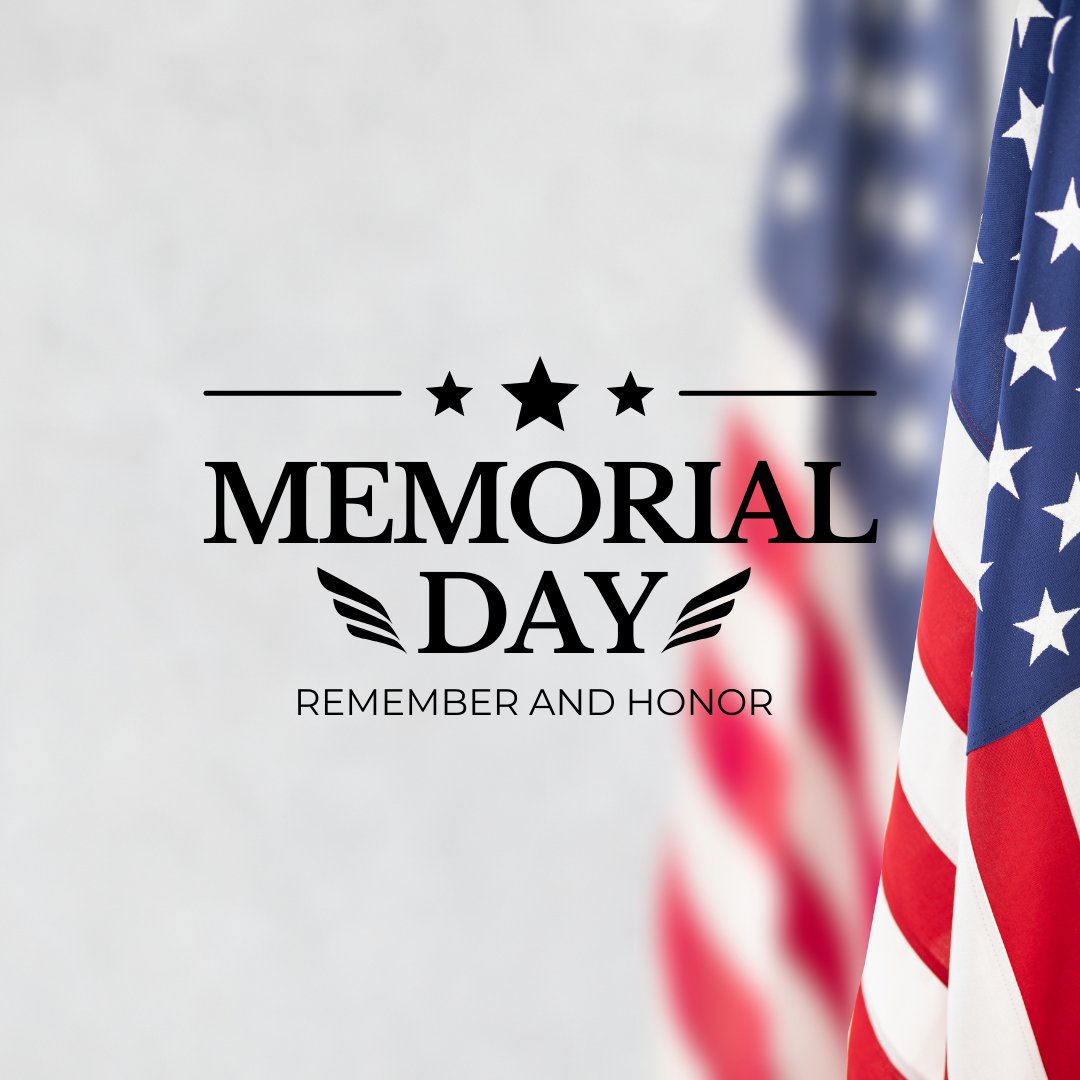 It's Memorial Day! Today we remember all who served and gave us our freedom.
